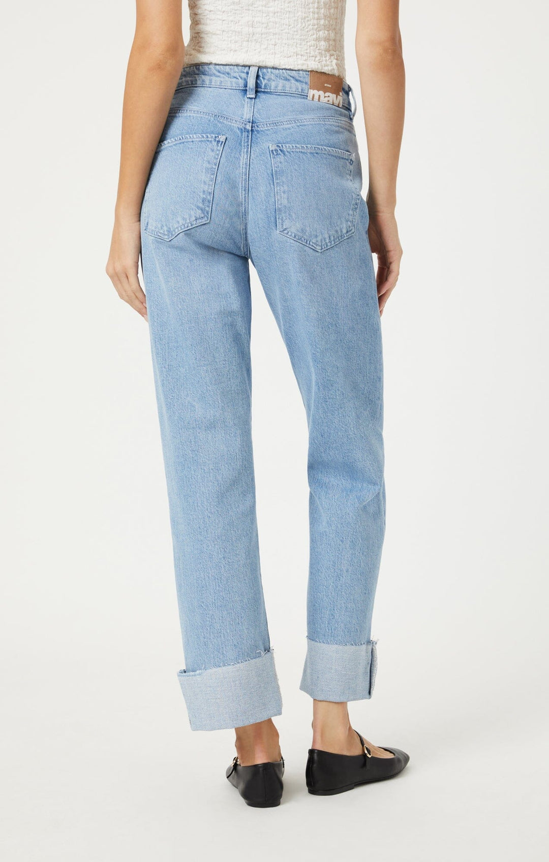 Mavi Savannah Cuffed Light Denim Jeans