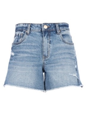 JANE HIGH RISE SHORT W/FRAY HEM