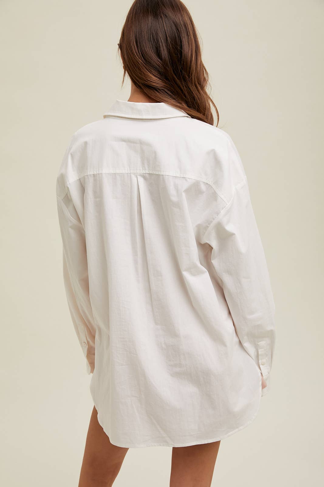 OVERSIZE BUTTON-UP SHIRT WITH POCKET