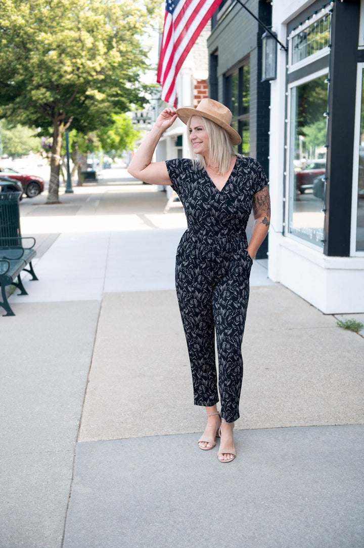 Surplice Tapered Jumpsuit