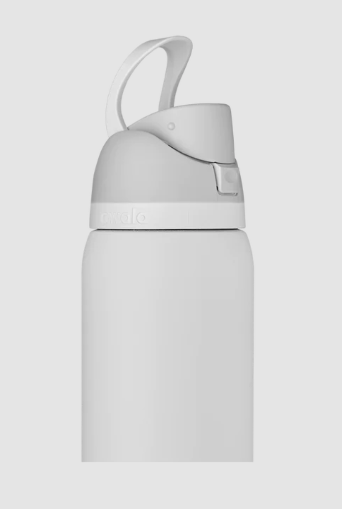 Owala FreeSip Stainless Steel Water Bottle - Shy Marshmallow White