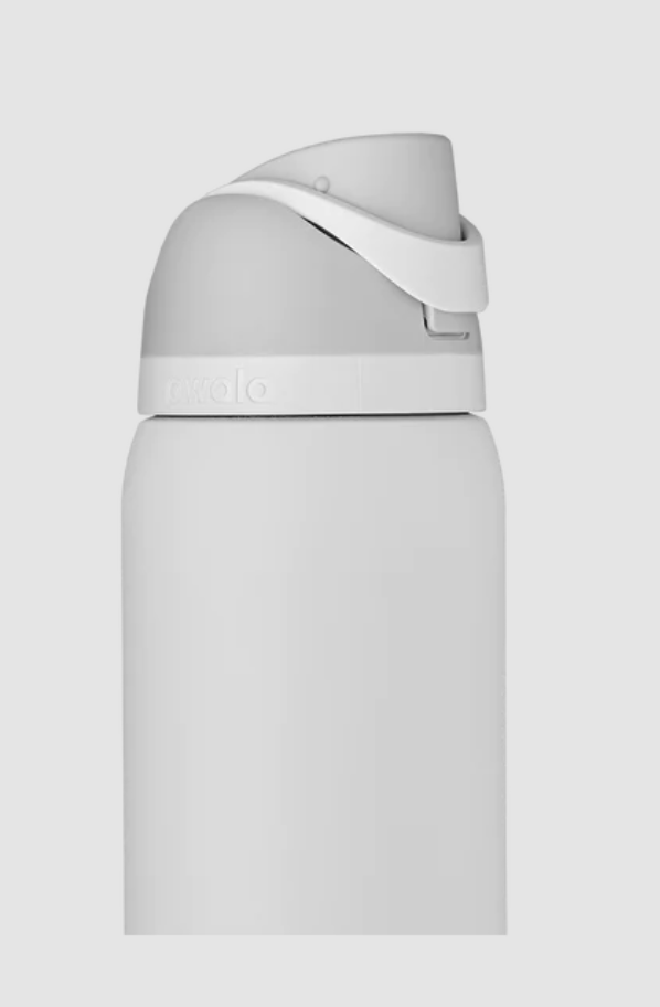 Owala FreeSip Stainless Steel Water Bottle - Shy Marshmallow White