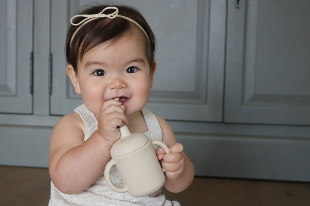 Sippy Cup with Straw Color: Sage