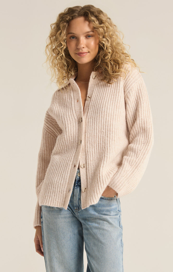 LENNIE BUTTON UP SWEATER